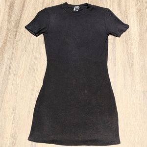 Windsor Black Mock Turtle Neck Mini Cutout Back-M